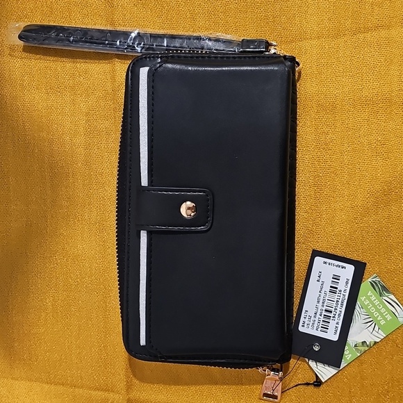 Badgley Mischka Long Wallet with Phone Pocket & Wristlet - NWT MSRP $59 - Picture 5 of 8
